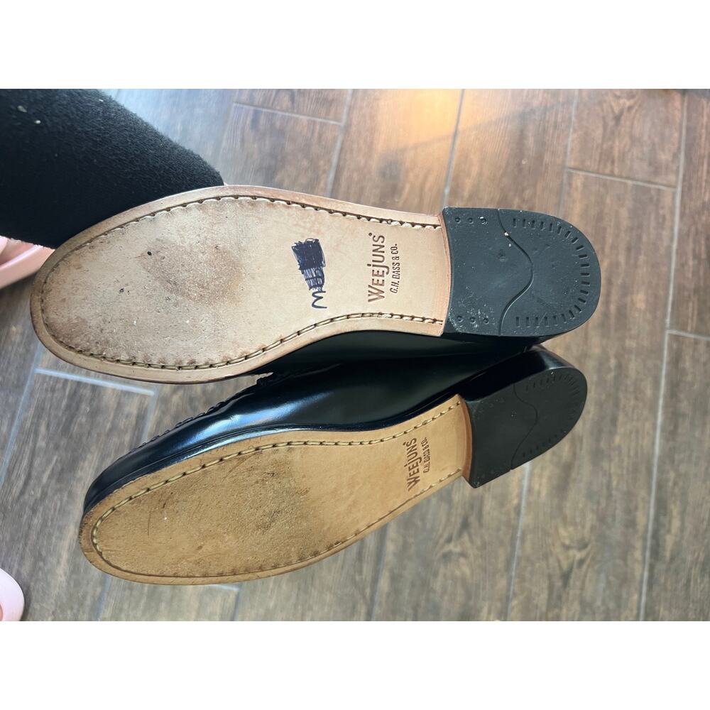 G.H. Bass & Co. Black Leather Penny Loafers - Picture 4 of 7